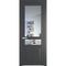 Межкомнатная дверь эмаль Profil Doors 1.5.4PD графит остеклённая