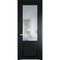 Межкомнатная дверь эмаль Profil Doors 2.2.2PD блэк остеклённая