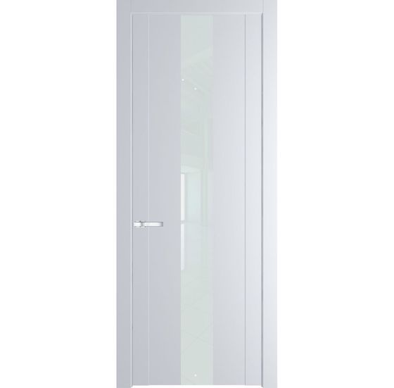 Межкомнатная дверь эмаль Profil Doors 1.9P вайт стекло белый лак