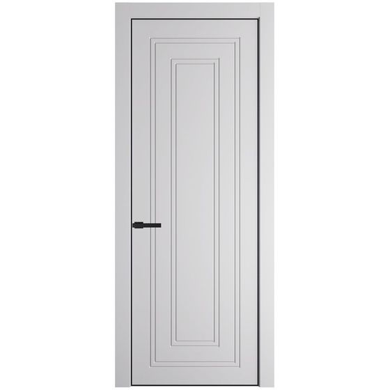 Profil Doors 28PA крем вайт профиль чёрный матовый