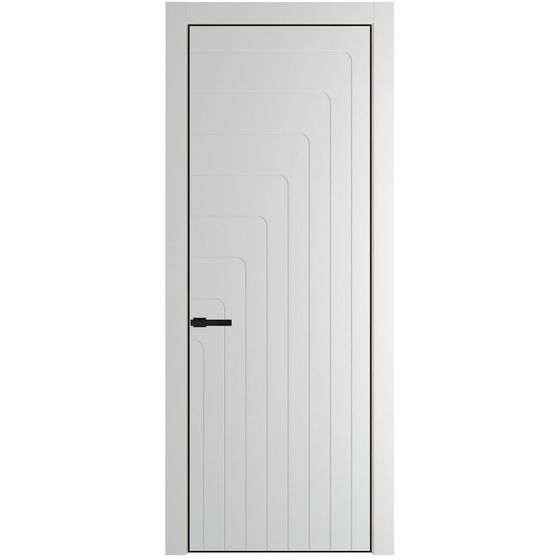 Фото межкомнатной двери эмаль Profil Doors 10PE крем вайт глухая кромка чёрная