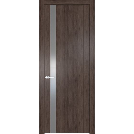 Межкомнатная дверь Profil Doors 1.2N дуб тобакко стекло серебро матлак