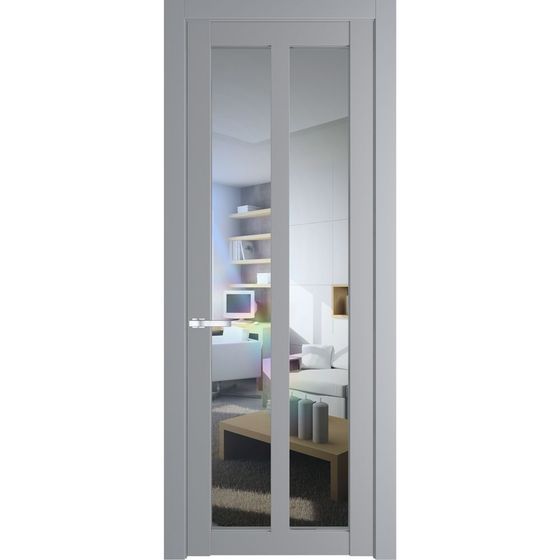 Межкомнатная дверь эмаль Profil Doors 1.7.2PD смоки остеклённая