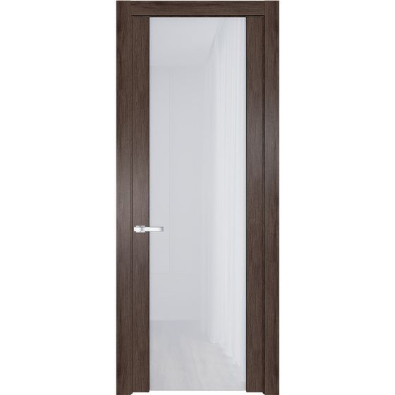 Межкомнатная дверь Profil Doors 1.13N дуб тобакко стекло белый триплекс 8 мм