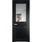 Межкомнатная дверь эмаль Profil Doors 2.3.2PM блэк остеклённая