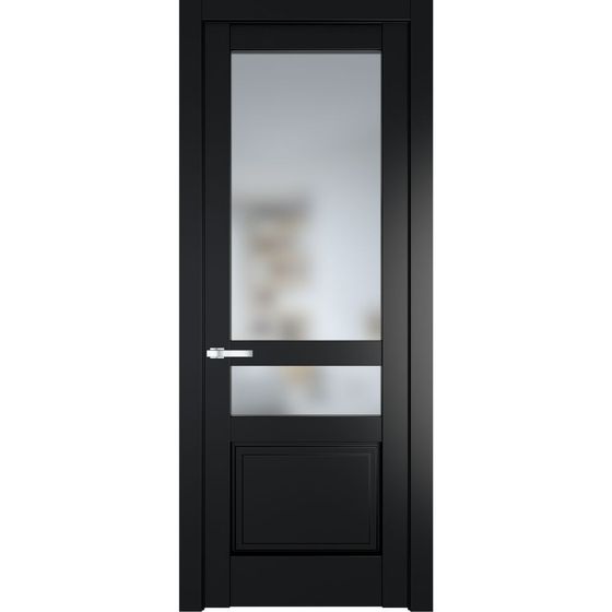 Межкомнатная дверь эмаль Profil Doors 3.5.4PD блэк остеклённая