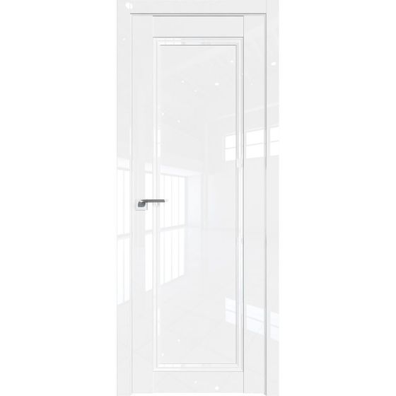 Межкомнатная дверь глянцевая Profil Doors 126L белый люкс глухая