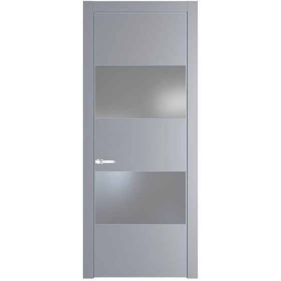 Межкомнатная дверь эмаль Profil Doors 22PA смоки со вставкой