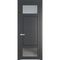 Межкомнатная дверь эмаль Profil Doors 2.3.4PD графит остеклённая