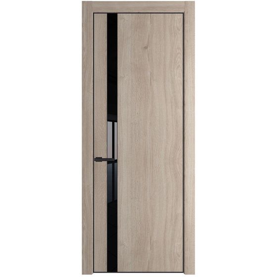 Profil Doors 18NA дуб сонома стекло чёрный лак