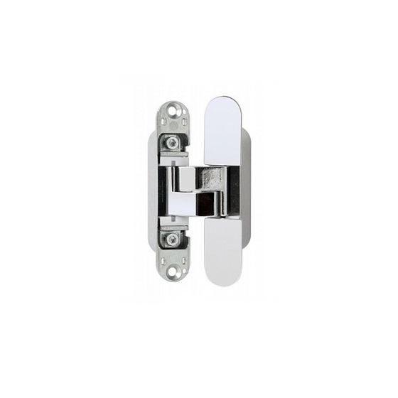 Петля дверная скрытая AGB for Profil Doors Eclipse 3.0 в цвете хром глянцевый с накладками