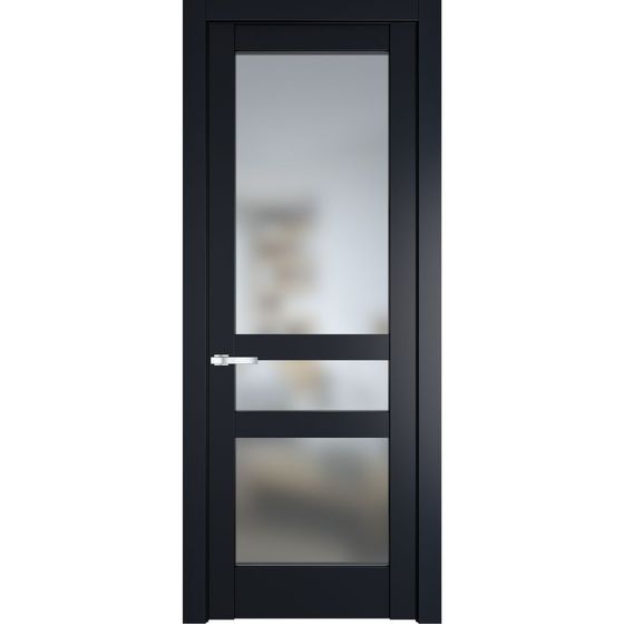 Межкомнатная дверь эмаль Profil Doors 4.5.2PD нэви блу остеклённая