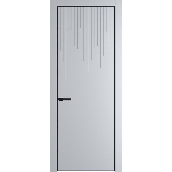 Фото межкомнатной двери эмаль Profil Doors 8PE лайт грей глухая кромка чёрная