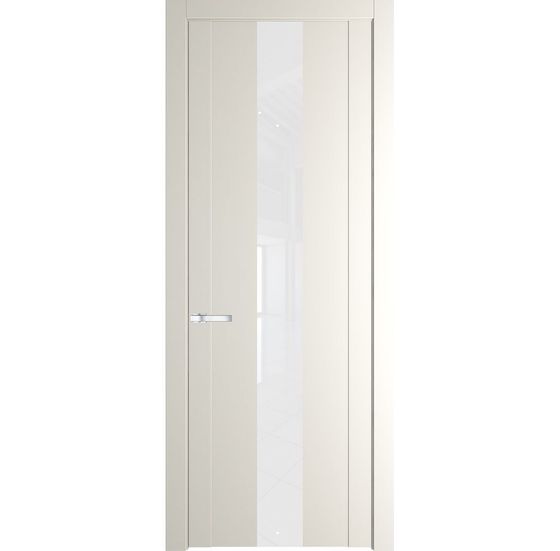 Межкомнатная дверь эмаль Profil Doors 1.9P перламутр белый стекло лак классик