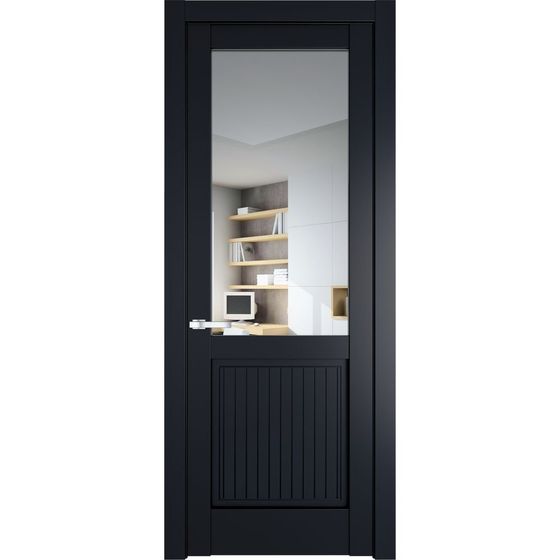 Межкомнатная дверь эмаль Profil Doors 3.2.2PM нэви блу остеклённая