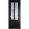 Межкомнатная дверь эмаль Profil Doors 2.8.2PD блэк остеклённая