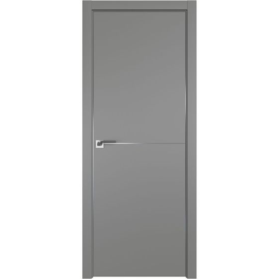 Межкомнатная дверь unilack Profil Doors 112E грей с алюминиевым молдингом