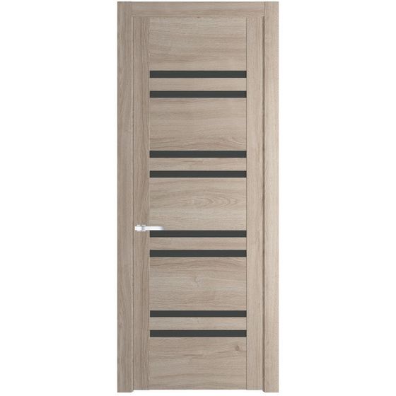 Межкомнатная дверь Profil Doors 1.6N дуб сонома стекло графит