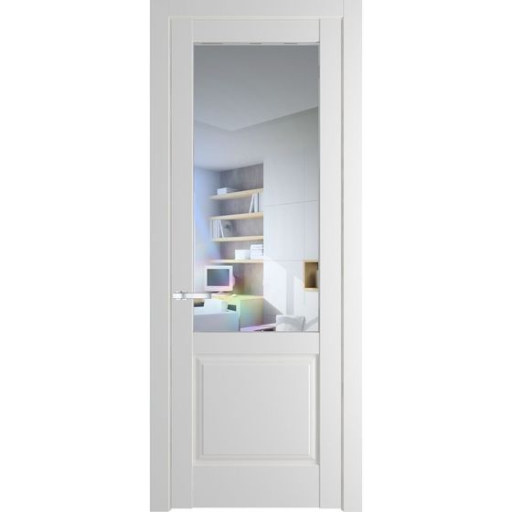Межкомнатная дверь эмаль Profil Doors 4.2.2PD крем вайт остеклённая