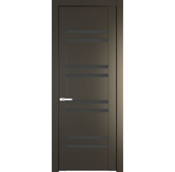 Межкомнатная дверь эмаль Profil Doors 1.6P перламутр бронза стекло графит
