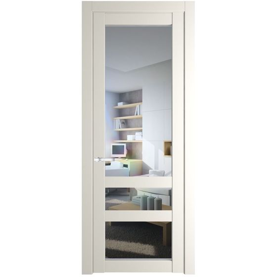 Межкомнатная дверь эмаль Profil Doors 2.5.2PD перламутр белый стекло прозрачное