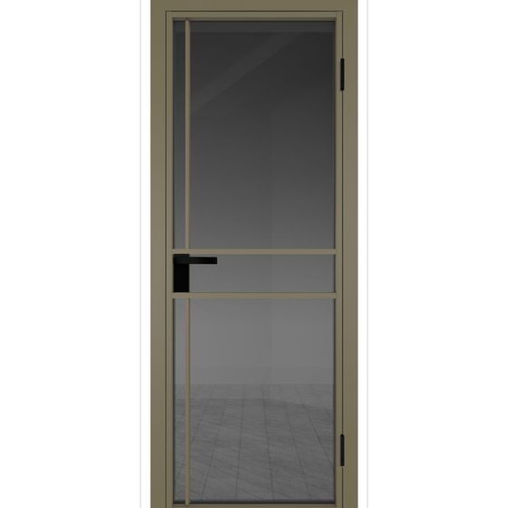 Межкомнатная дверь алюминиевая Profil Doors 9AG шампань остеклённая