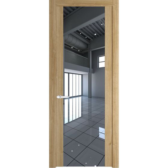 Межкомнатная дверь Profil Doors 1.7N дуб карамель зеркало