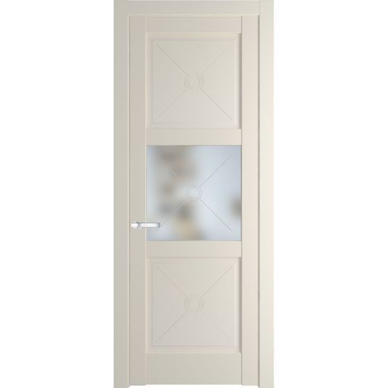 Межкомнатная дверь эмаль Profil Doors 1.4.2PM кремовая магнолия остеклённая