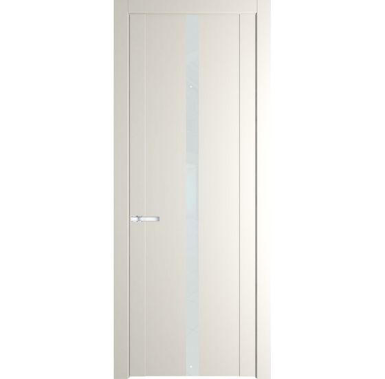 Межкомнатная дверь эмаль Profil Doors 1.8P перламутр белый стекло белый лак