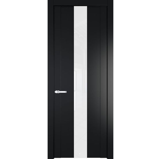 Межкомнатная дверь эмаль Profil Doors 1.9P блэк стекло лак классик
