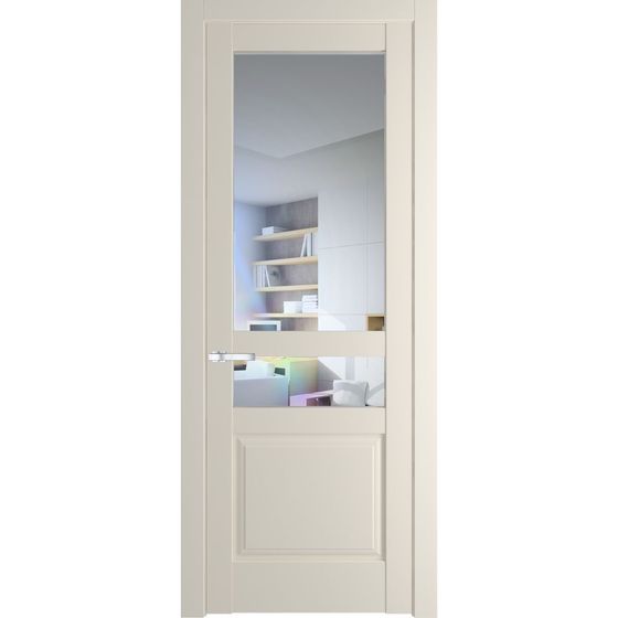 Межкомнатная дверь эмаль Profil Doors 4.5.4PD кремовая магнолия остеклённая