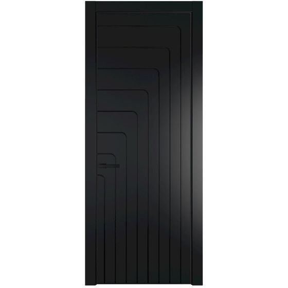 Фото межкомнатной двери эмаль Profil Doors 10PE блэк глухая кромка чёрная