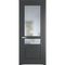 Межкомнатная дверь эмаль Profil Doors 3.5.4PD графит остеклённая