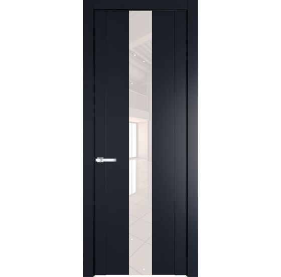 Межкомнатная дверь эмаль Profil Doors 1.9P нэви блу стекло перламутровый лак