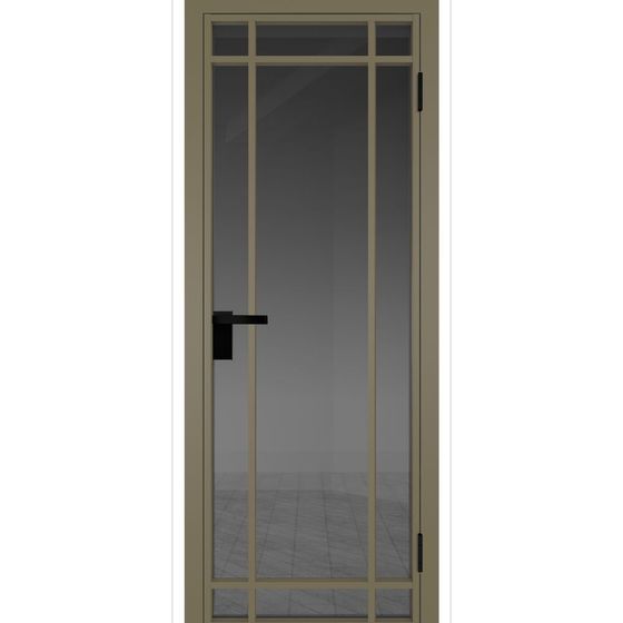 Межкомнатная дверь алюминиевая Profil Doors 5AG шампань остеклённая