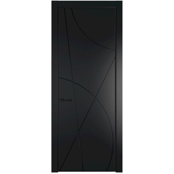 Фото межкомнатной двери эмаль Profil Doors 4PE блэк глухая кромка чёрная