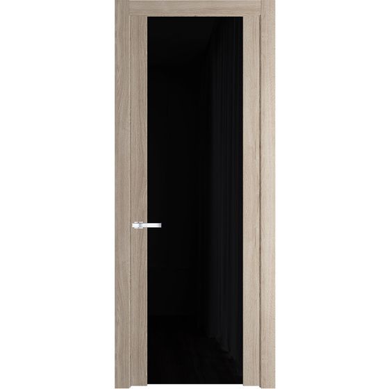 Межкомнатная дверь Profil Doors 1.13N дуб сонома стекло чёрный триплекс 8 мм