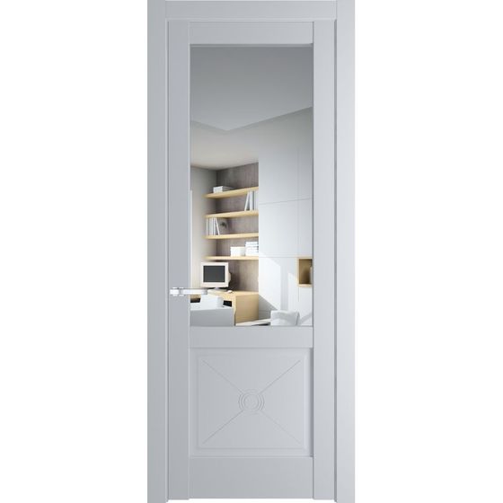 Межкомнатная дверь эмаль Profil Doors 1.2.2PM лайт грей остеклённая