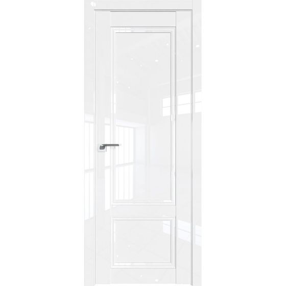 Межкомнатная дверь глянцевая Profil Doors 128L белый люкс глухая