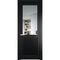 Межкомнатная дверь эмаль Profil Doors 2.2.2PM блэк остеклённая