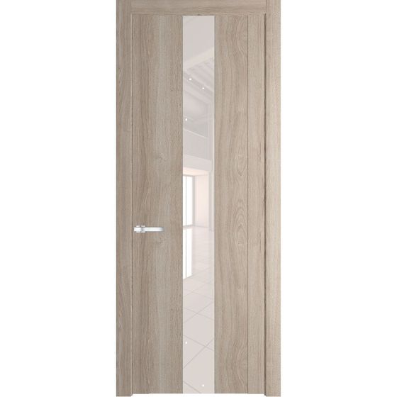 Межкомнатная дверь Profil Doors 1.9N дуб сонома стекло перламутровый лак