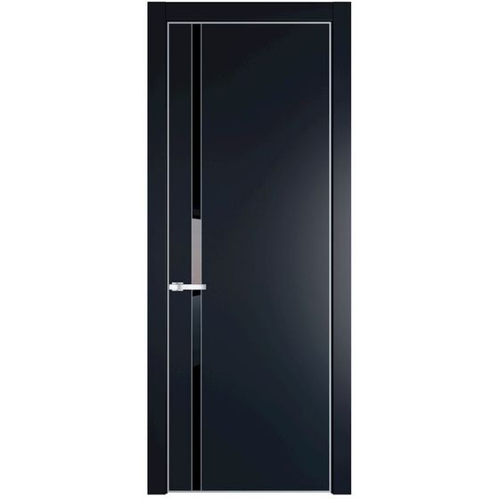 Profil Doors 21PA нэви блу профиль серебро стекло чёрный лак