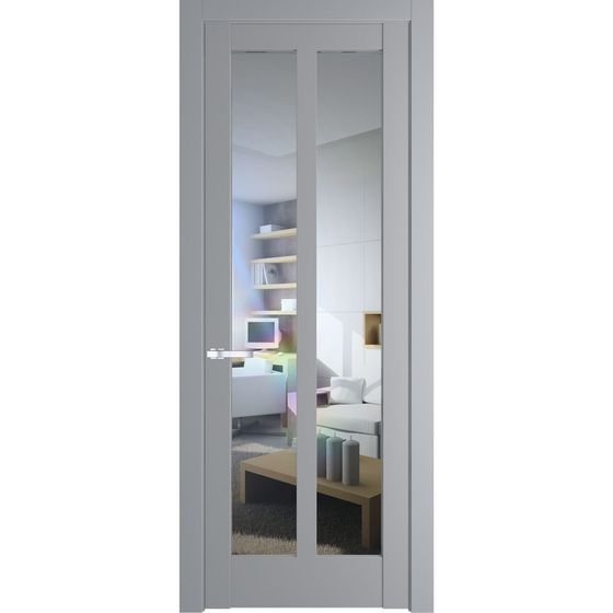 Межкомнатная дверь эмаль Profil Doors 4.7.2PD смоки остеклённая