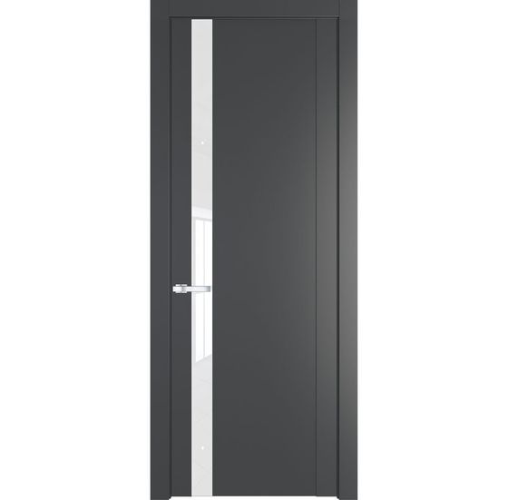 Межкомнатная дверь эмаль Profil Doors 1.2P графит стекло лак классик