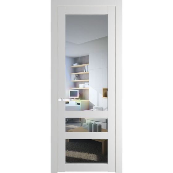 Межкомнатная дверь эмаль Profil Doors 2.5.2PD крем вайт остеклённая