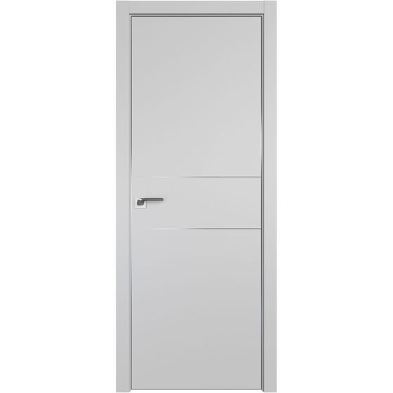 Межкомнатная дверь unilack Profil Doors 41E манхэттен с алюминиевым молдингом