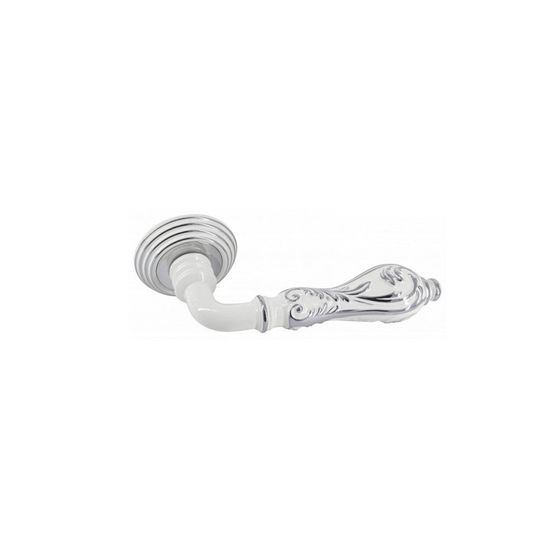 Фото дверной ручки PALAZZO V201 ENAMEL - CHROME