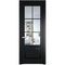 Межкомнатная дверь эмаль Profil Doors 4.2.2 (р.6) PD блэк стекло прозрачное