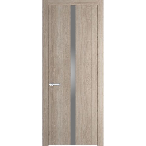 Межкомнатная дверь Profil Doors 1.8N дуб сонома стекло серебро матлак