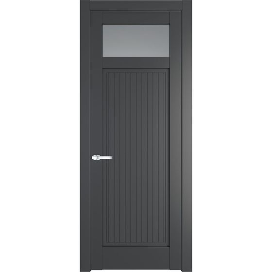 Межкомнатная дверь эмаль Profil Doors 3.3.2PM графит остеклённая